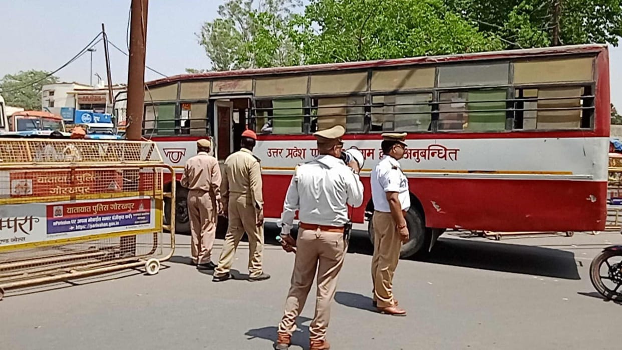 Police removed buses parents parked cars away yet danger remains in Gorakhpur
