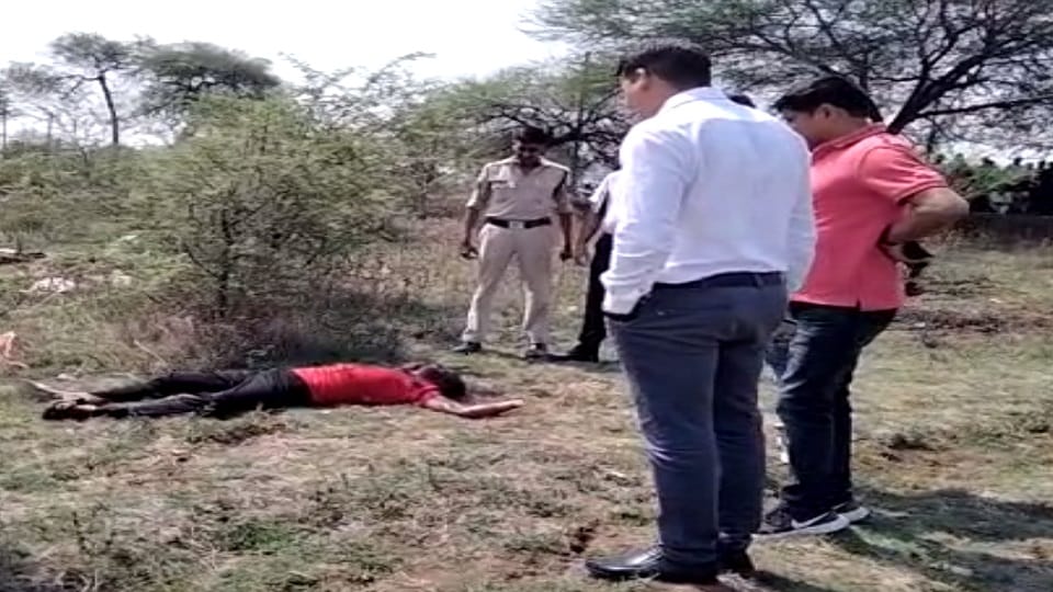 There was a stir after finding blood-soaked dead body in field