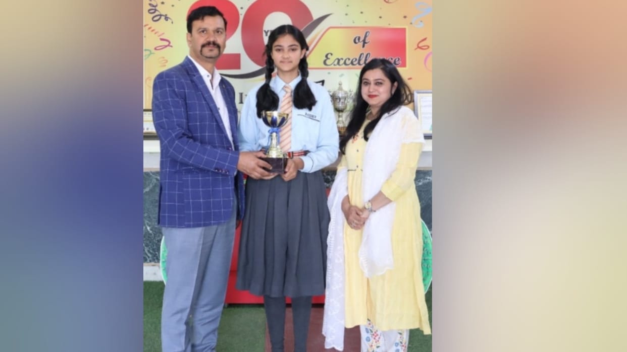 Rainbow International School Nagrota Bagwan student Akshara walia selected for Space research in ISRO