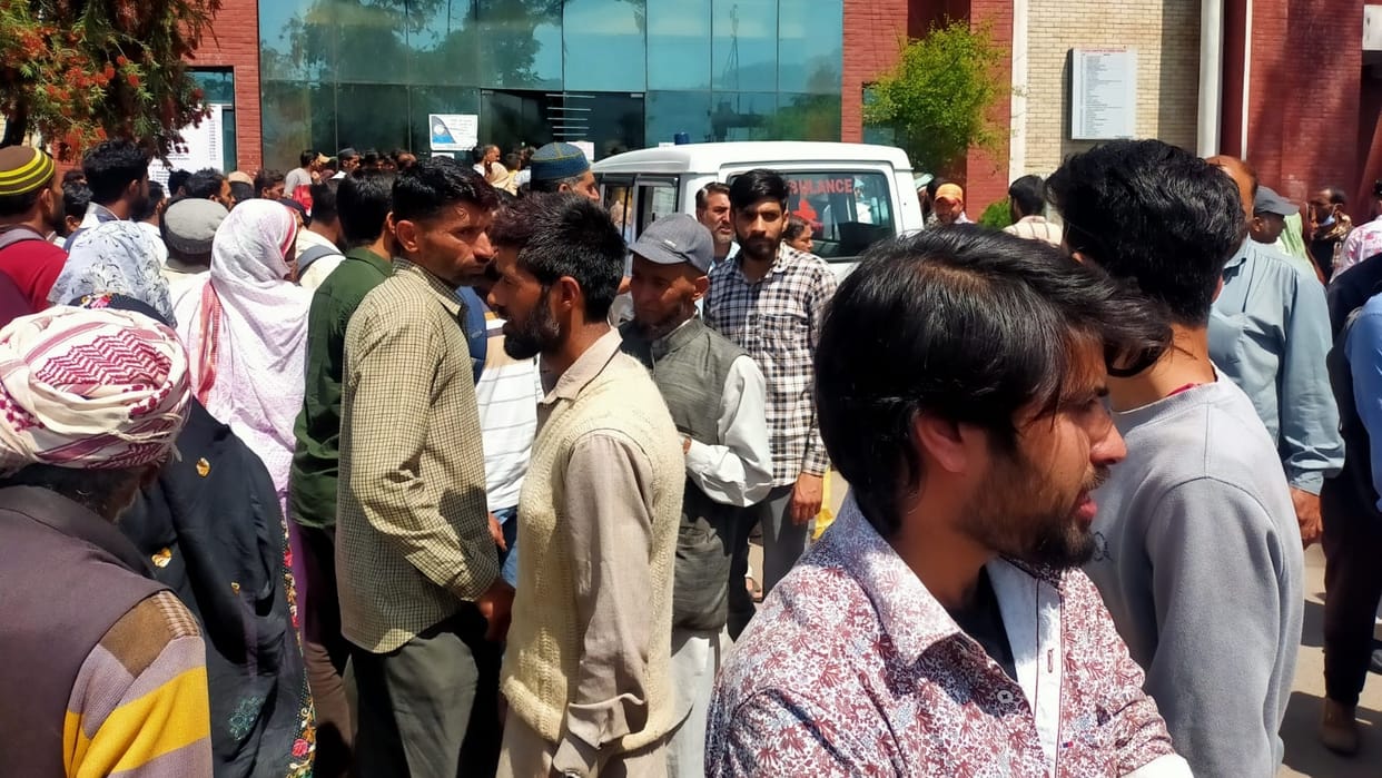 cattle shed roof collapse in Khanetar village poonch at least 35 women injured