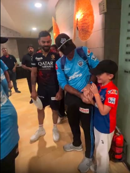 Ricky Ponting Son, Ricky Ponting, Meets, Virat Kohli, Sidelines Of IPL 2023, IPL 2023, Watch Video