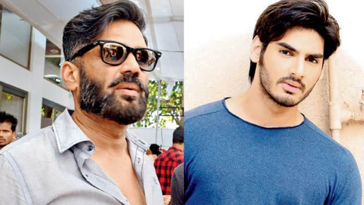 Suniel Shetty Ahan Shetty Were Excited For Disco Dancer The Musical Actor Said They Enjoyed Alot