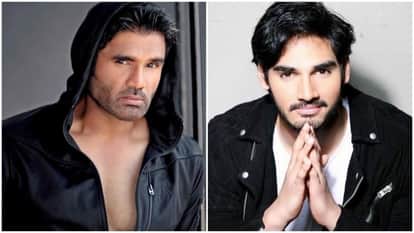 Suniel Shetty Ahan Shetty Were Excited For Disco Dancer The Musical Actor Said They Enjoyed Alot