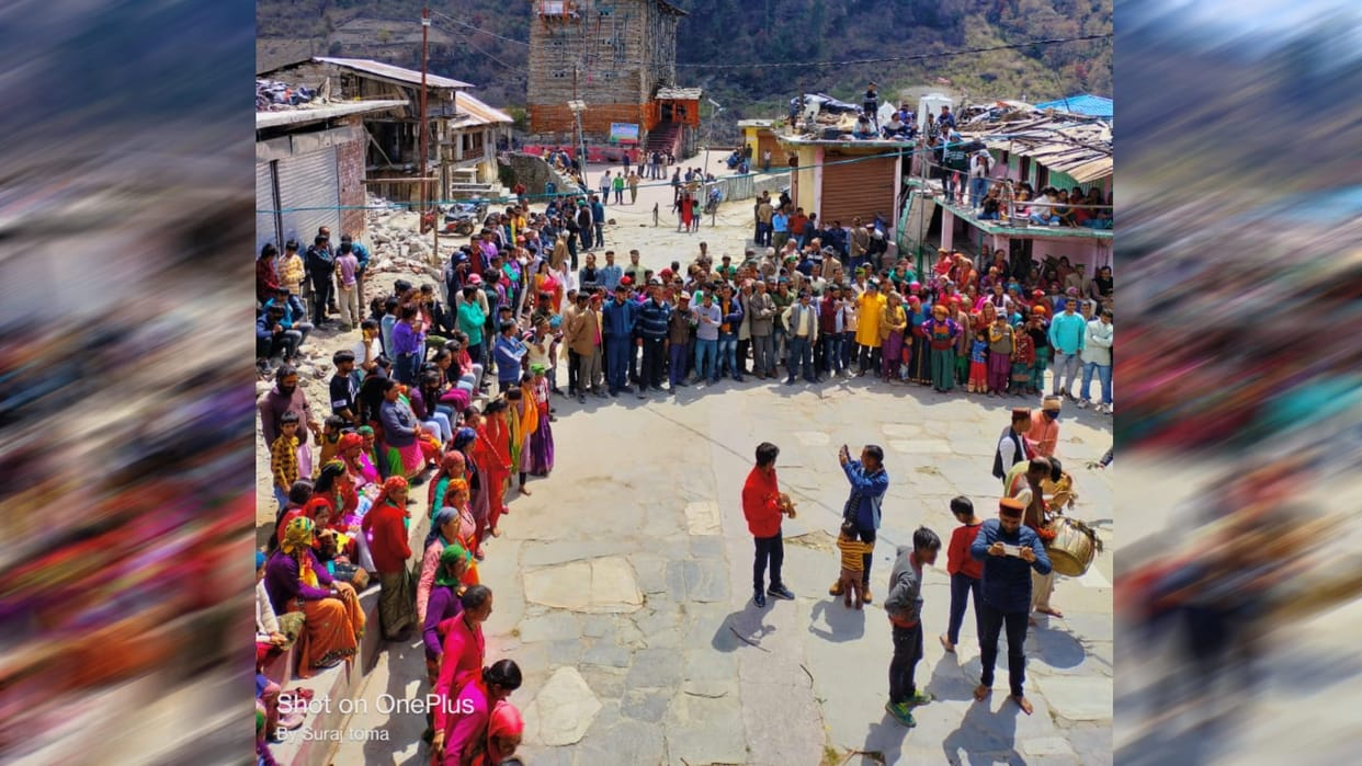 Chardham yatra 2023 Maa Yamuna Brother Shanidev Someshwar Maharaj doors opened in Kharshali gaon