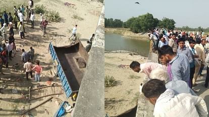 13 villagers died in shahjahanpur road accident