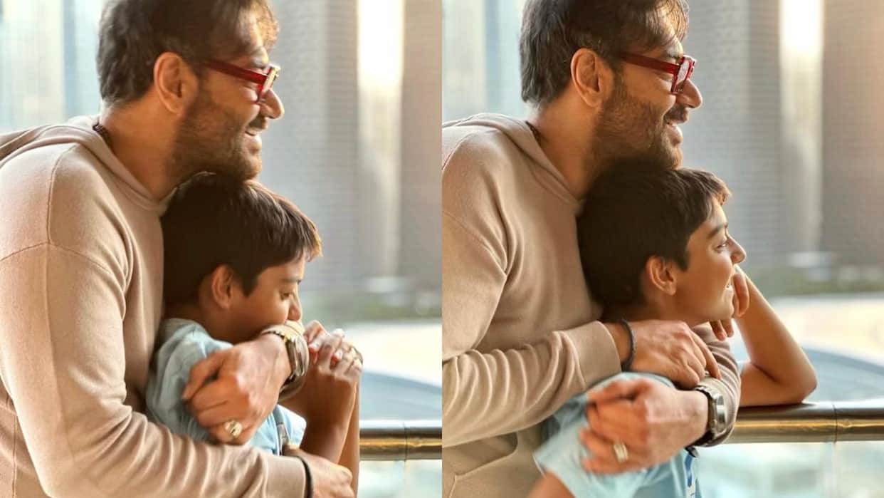 Ajay Devgn Bholaa actor shared baap beta moments with son Yug are heartwarming see viral photos