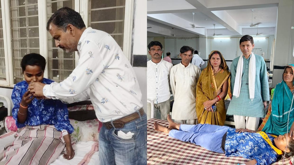 Chhatarpur Councilor sitting on hunger strike admitted to hospital administration accepted all demands