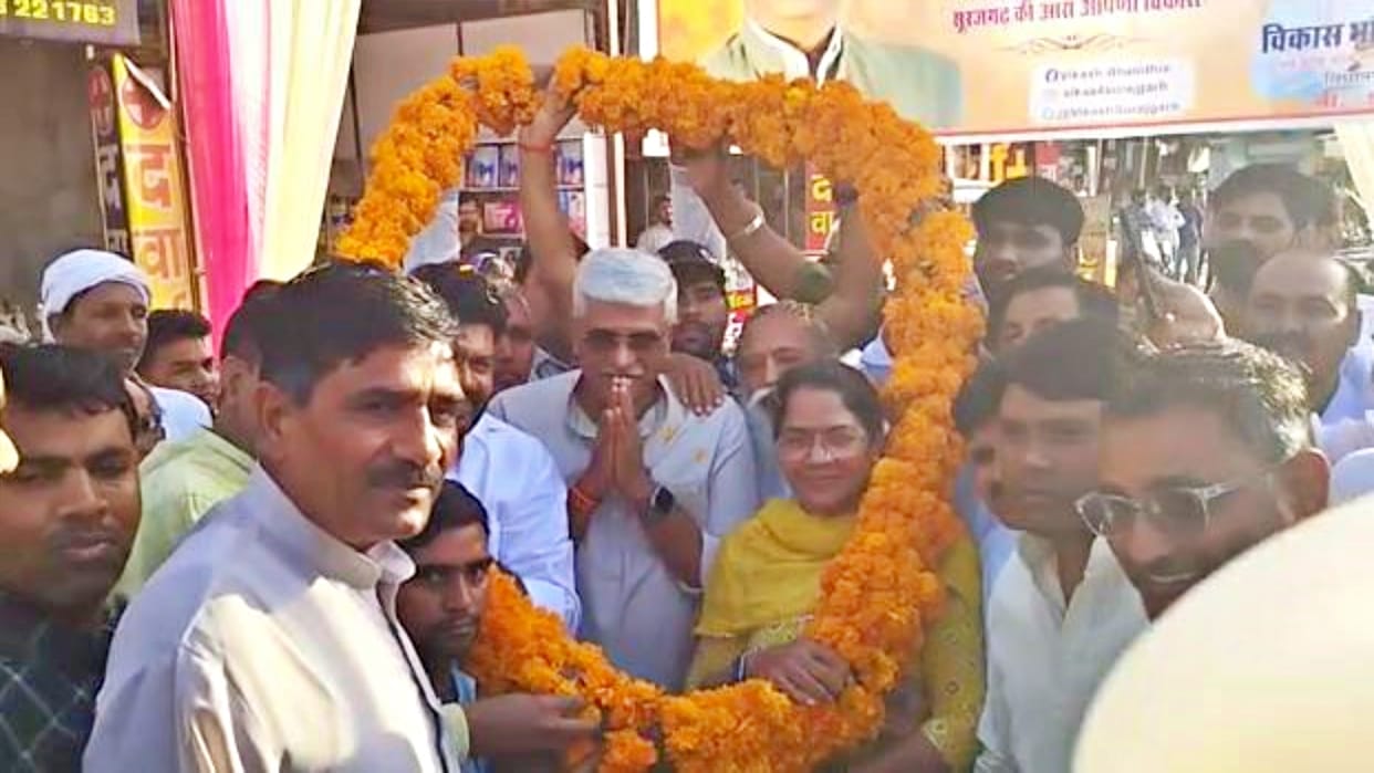 central Minister Gajendra Singh Shekhawat enthused the workers in Jhujhunu
