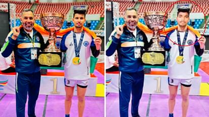 MP News: Tampering of the picture of the player who won the World Kabaddi Championship for publicity