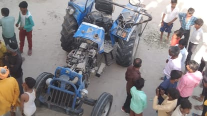Shahjahanpur accident victims dead bodies were cremated in Sunaura village