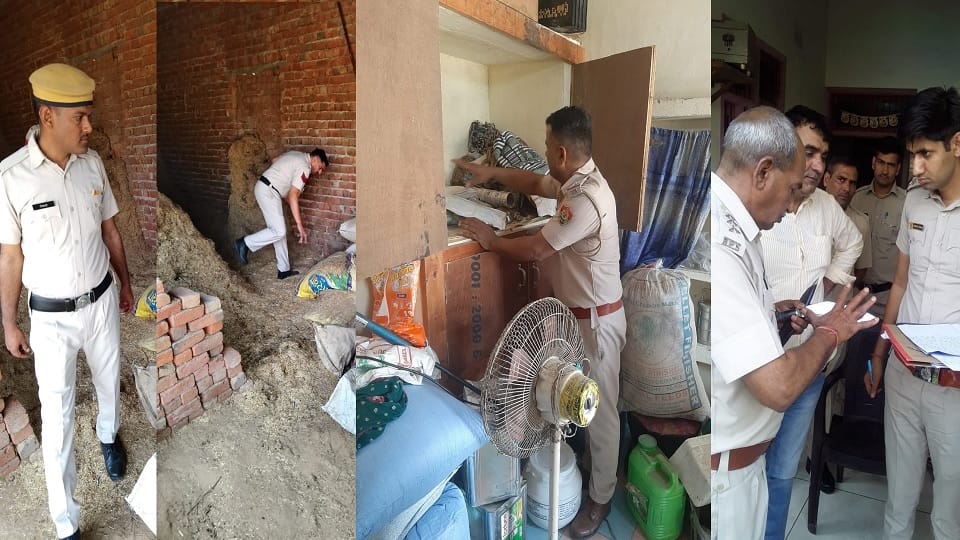 Haryana Police traced hideouts of miscreants: 20 gangsters' houses were checked in Dadri