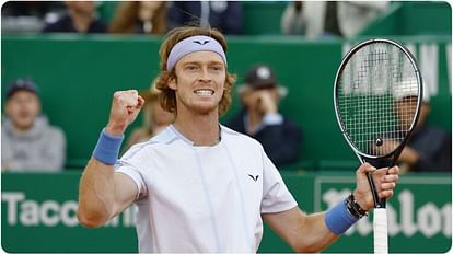 Monte Carlo Masters: रूबलेव लगातार दूसरी बार फाइनल में पहुंचे, डेन होल्गर से होगा मुकाबला Monte Carlo Masters: Andre Rublev reaches the final for the second time in a row, will face Dan Holger