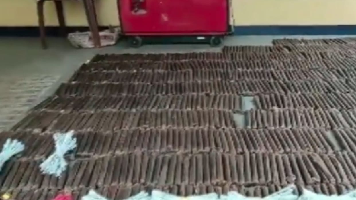 Assam police arrested one person and recovered explosives and gelatin detonators from passenger bus