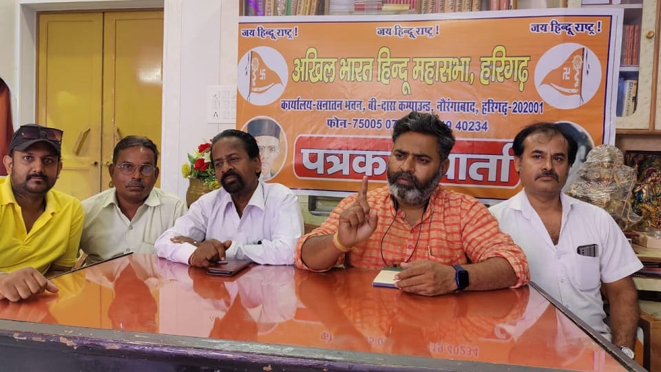 Hindu Mahasabha not contest up nagar nikay chunav