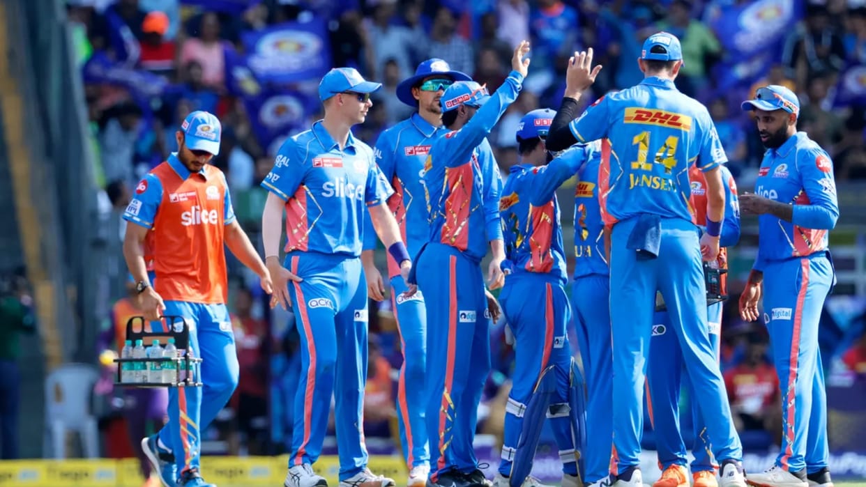IPL 2023 Mumbai Indians players wore wpl womens team jersey against Kolkata Knight Riders