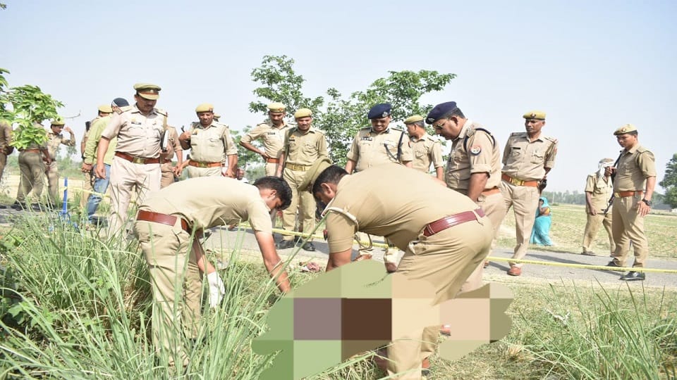 Dead body thrown in the bushes after killing a young man in Budaun