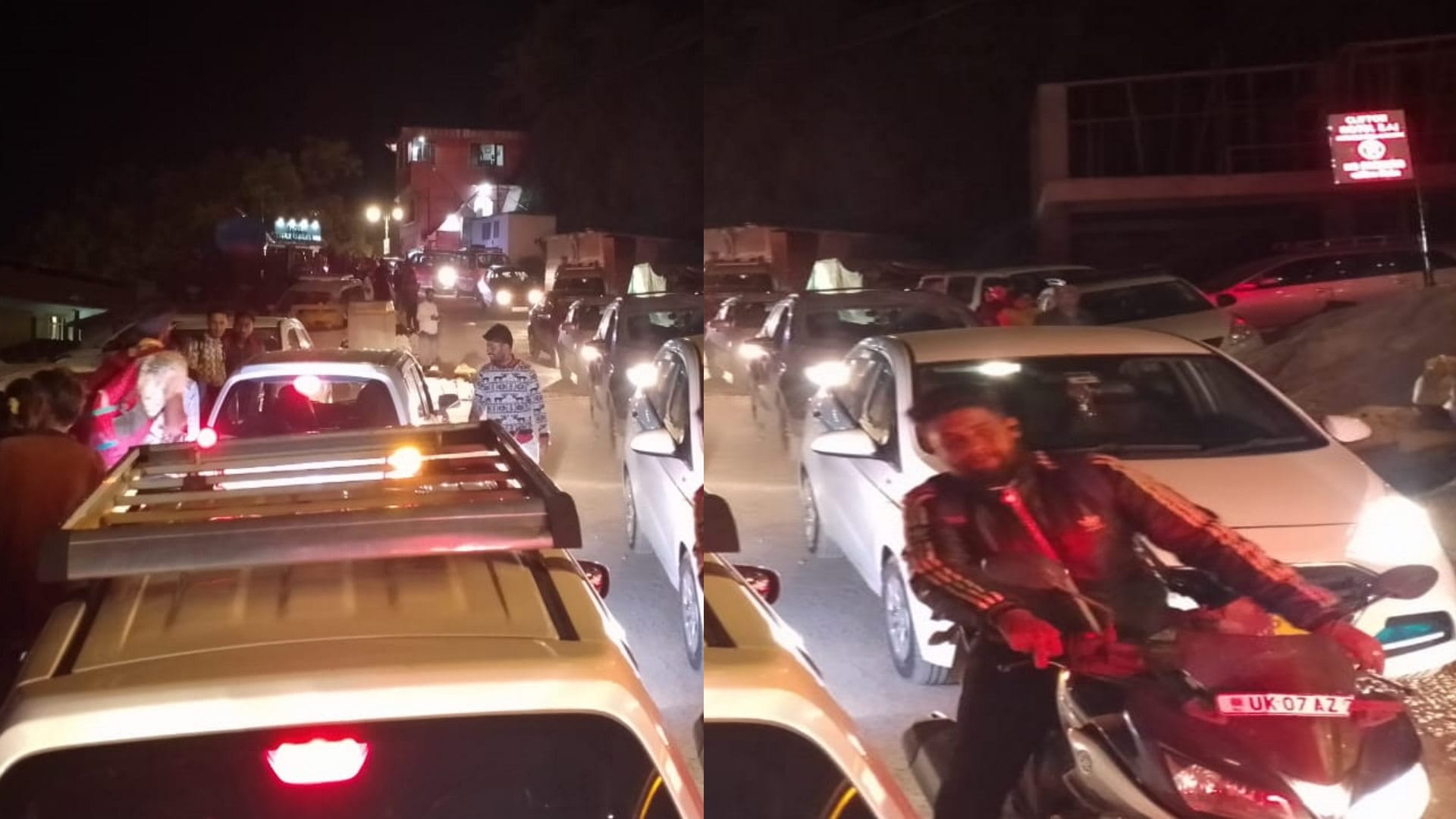 Weekend Crowd of tourists gathered in Mussoorie on weekend there was a jam 70 percent hotels were packed