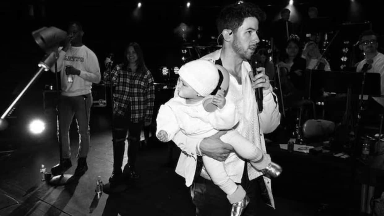 Nick Jonas shares cute photo with daughter Malti Marie Jonas from show see users reaction