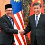Malaysian Prime Minister Anwar Ibrahim, left, is meeting Chinese President Xi Jinping in Beijing