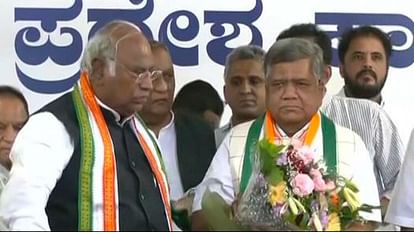 कर्नाटक में भाजपा को बड़ा झटका!: कांग्रेस में शामिल हुए पूर्व सीएम जगदीश शेट्टार, उभरा BJP छोड़ने का दर्द Karnataka election jagadish shettar in congress office bengaluru joins bjp news updates