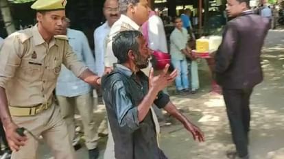 Man attempts self immolation in varanasi court premises after dispute with wife