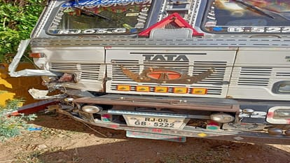 Four killed in car-truck collision Agra family going to visit Kaila Devi accident on Dholpur-Karauli highway