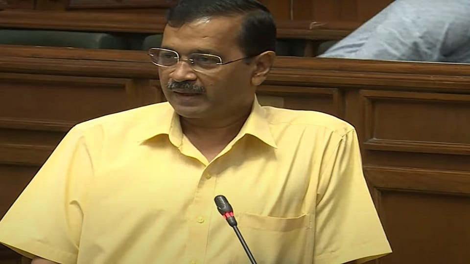 arvind kejriwal narrates story of fourth passed king in delhi assembly takes a dig at pm modi