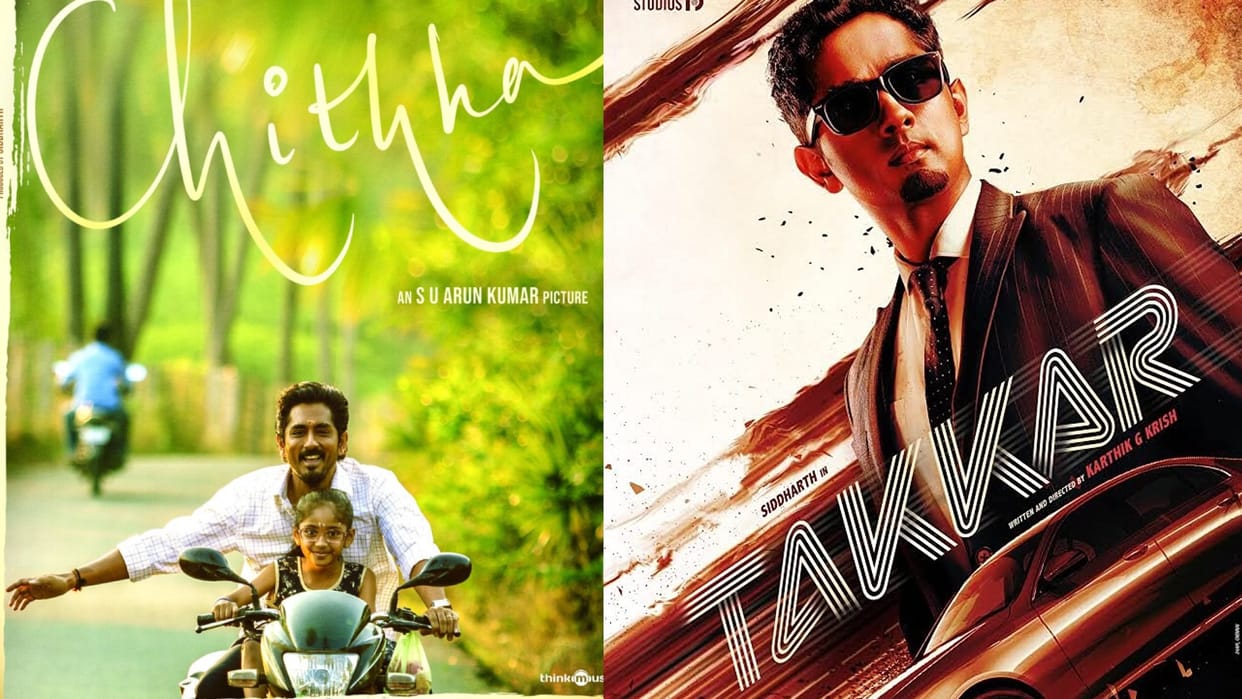 Siddharth upcoming two films announced on his birthday movie Chithha first look and Takkar teaser released