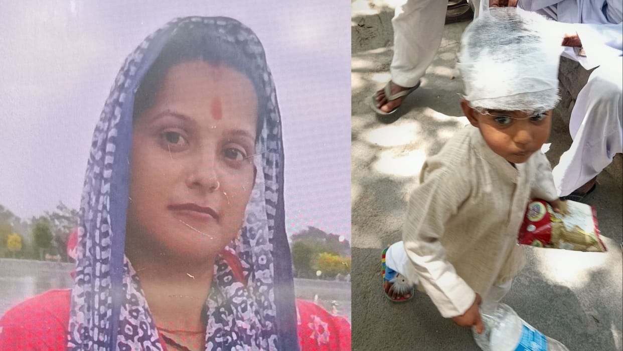 Woman died in a road accident in Bhiwani, sacrificed his life to save life of his son