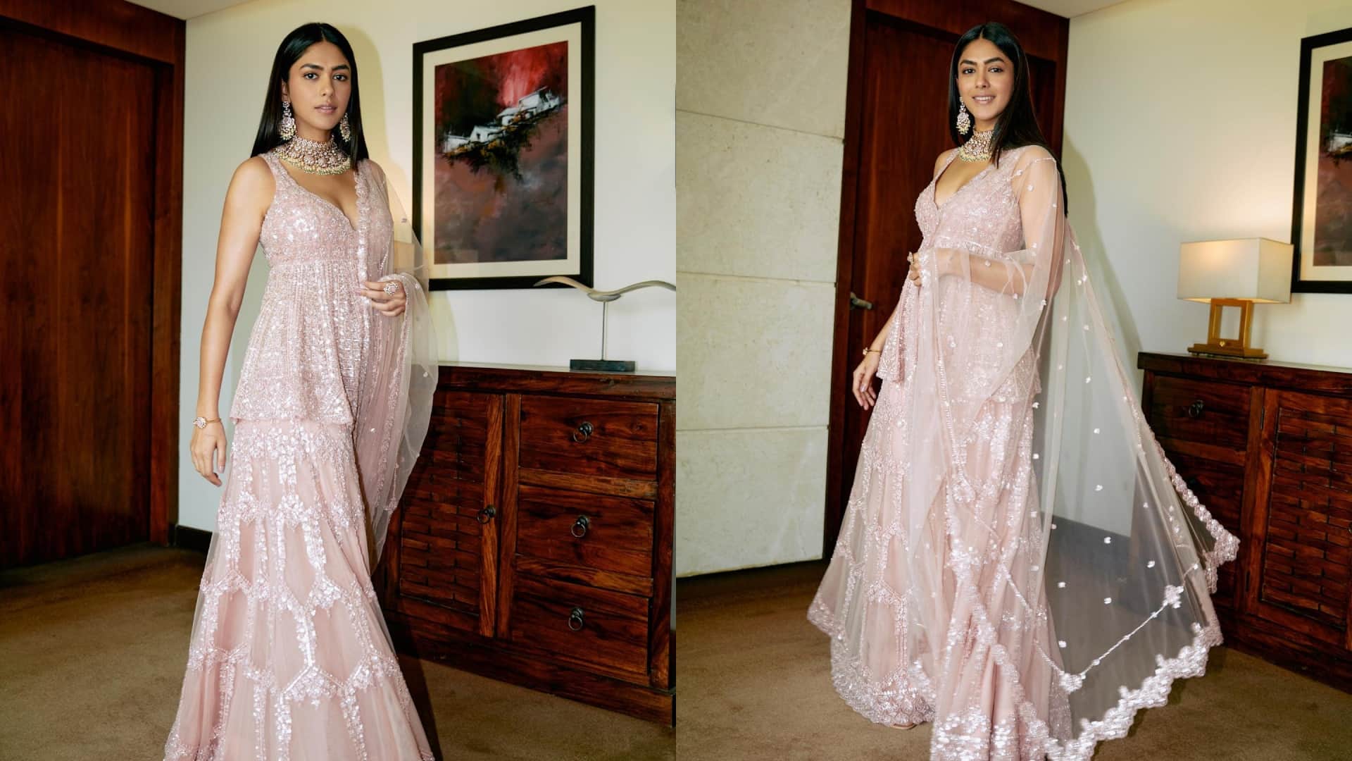 Fashion best outfit of actress Mrunal Thakur see photos here for Eid 2023