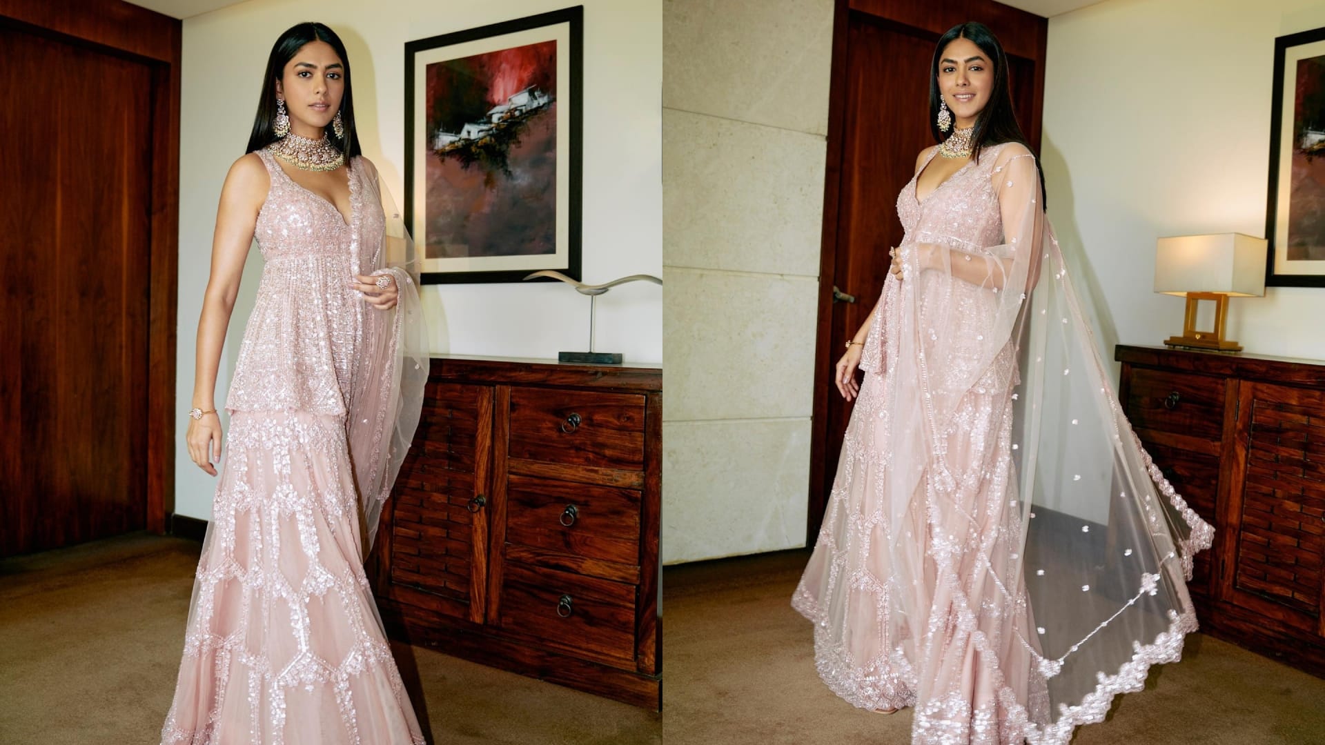 Fashion best outfit of actress Mrunal Thakur see photos here for Eid 2023