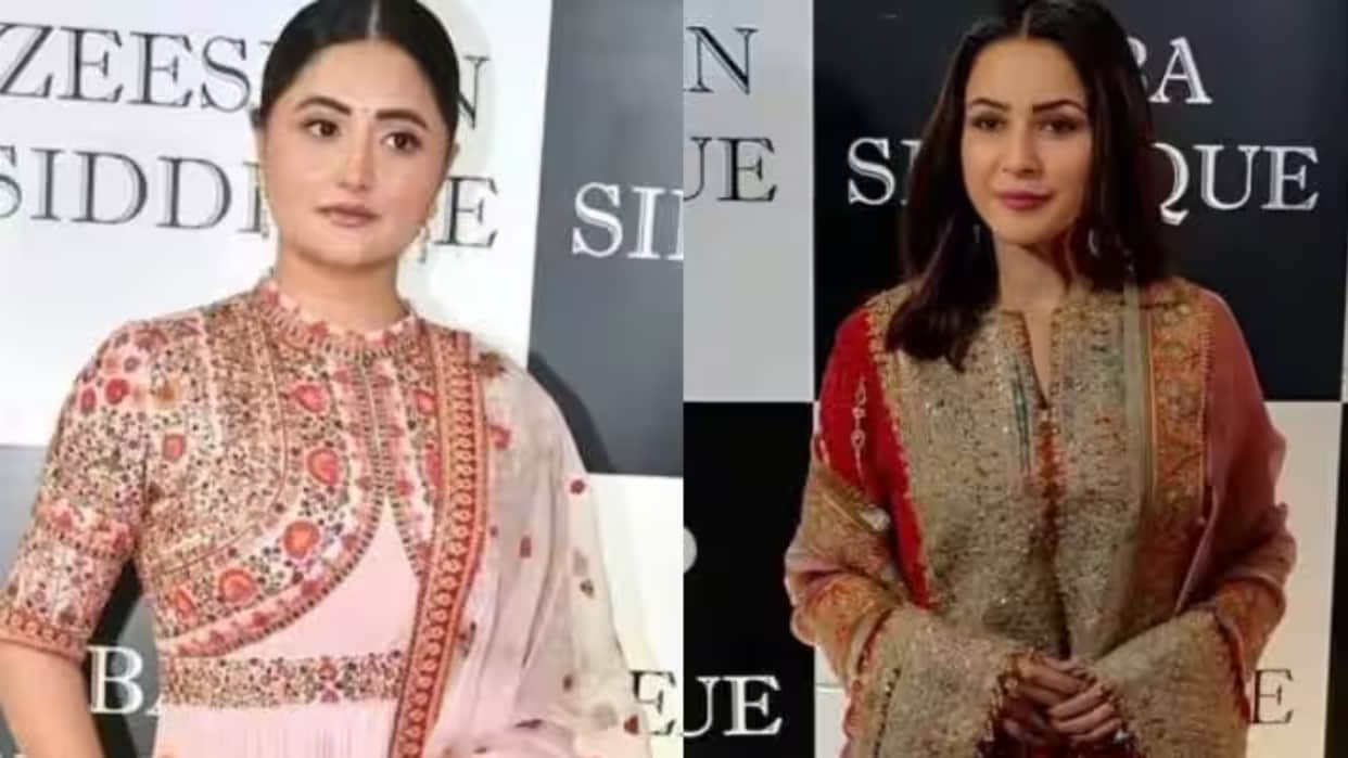 Rashami Desai Ignored Shehnaaz Gill at KKBKKJ Baba Siddiqui Iftaar party video goes viral