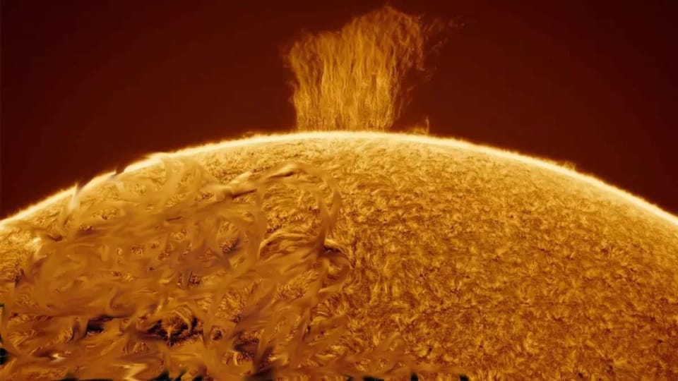 Sun Plasma: Dangerous plasma emanated from the Sun, became a wall one lakh km high