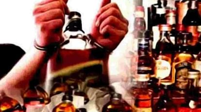 Bhopal Crime Woman arrested for liquor smuggling after stabbing herself in hand