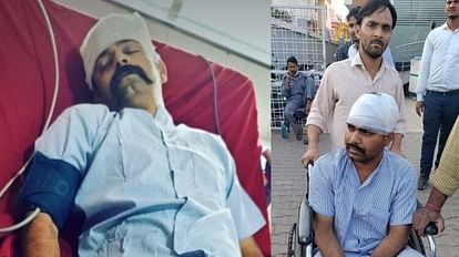 Tikamgarh: ठगी के आरोपी को पकड़ने आई पुलिस पर जानलेवा हमला, नौगांव थाना प्रभारी की हालत गंभीर, झांसी में भर्ती Deadly attack on the police who came to arrest the accused of cheating in Tikamgarh