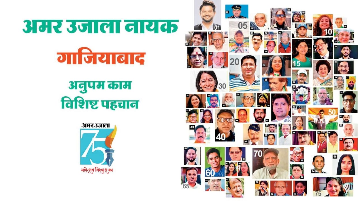 Gaurav Diwas 75 years of Amar Ujala these are 75 heroes of Ghaziabad chosen by readers