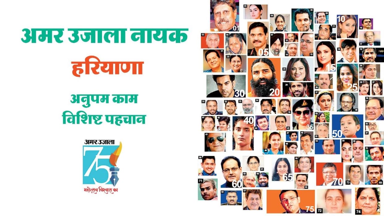 Gaurav Diwas 75 years of Amar Ujala these are 75 heroes of Haryana chosen by readers
