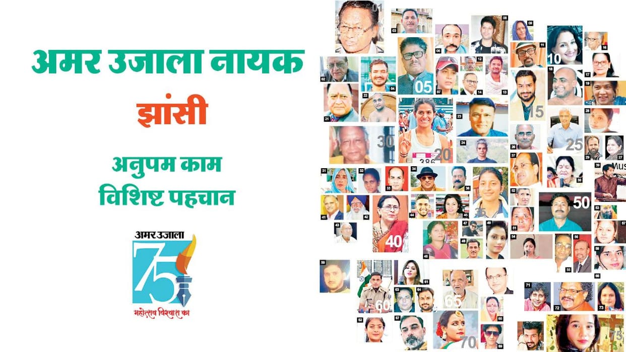 Gaurav Diwas 75 years of Amar Ujala, these are the 75 heroes of Jhansi chosen by the readers