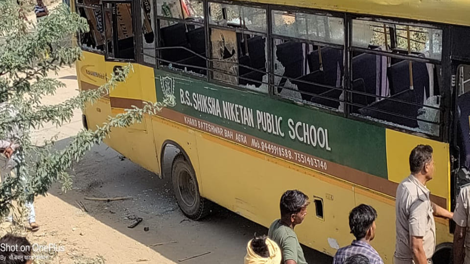 Innocent child dies due to speeding school bus collision in Agra