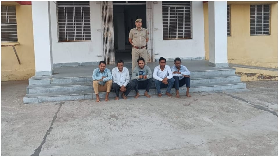 Five thugs arrested in Dhaulpur 25 lakh cheated from labor department by stealing Panchayat secretary ID passw