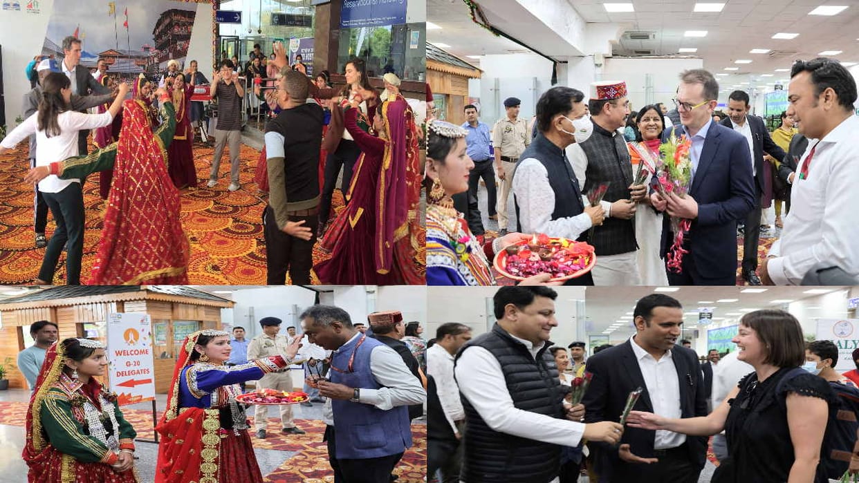 G20 summit: Foreign guests danced to Himachali songs at Kangra airport