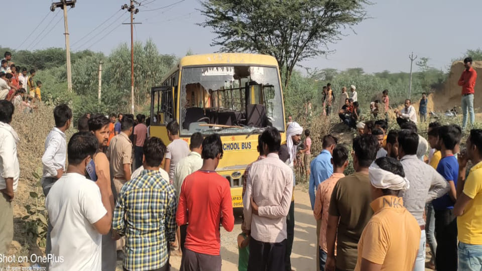 Innocent child dies due to speeding school bus collision in Agra