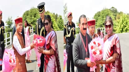 शिमला पहुंचीं राष्ट्रपति द्रौपदी मुर्मू