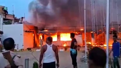 Bihar :jdu विधायक गोपाल मंडल के रेस्टोरेंट में लगी भीषण आग, यहीं पर  गोलीबारी भी हुई थी - Bihar: Fierce Fire In Jdu Mla Gopal Mandal's Restaurant,  Firing Took Place Here, Nitish