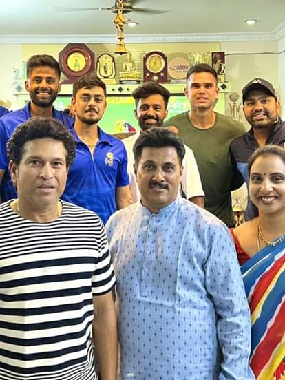 Ahead of match against SRH Tilak Verma hosted Mumbai Indians players for dinner at home Hyderabad |