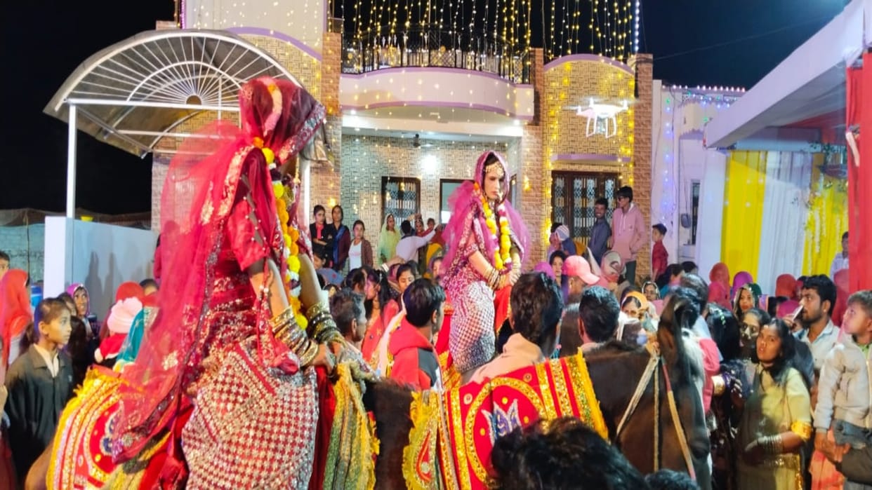 Rajasthan Controversy over removing bindori on the mare of two Dalit brides in Barmer