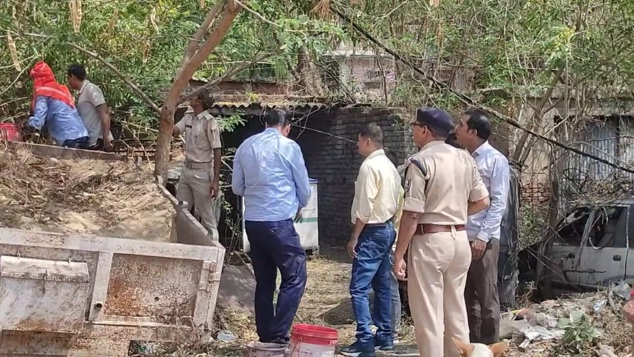 Fire broke out due to short circuit in electric wire in Aurangabad Nagar police station