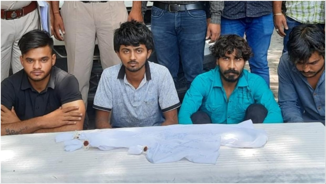 Four arrested for attempting to rob a police car in Panipat