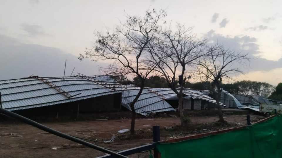 Two Labour died after under construction shed collapsed due to strong wind in Panchkula