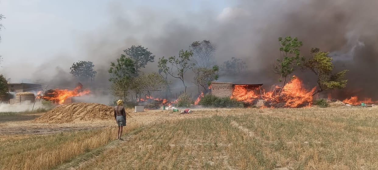 Houses of 50 people burnt to ashes, 10 goats scorched alive, hundreds of people homeless, will be shocked to s